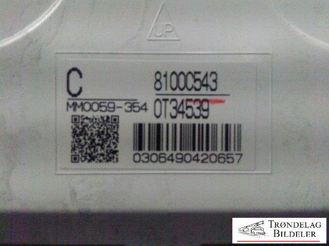 Instrumentpanel til Mitsubishi Outlander 2015-->> (Type III, Fase 2)  (8100C543|0T34539|MM00059-354)