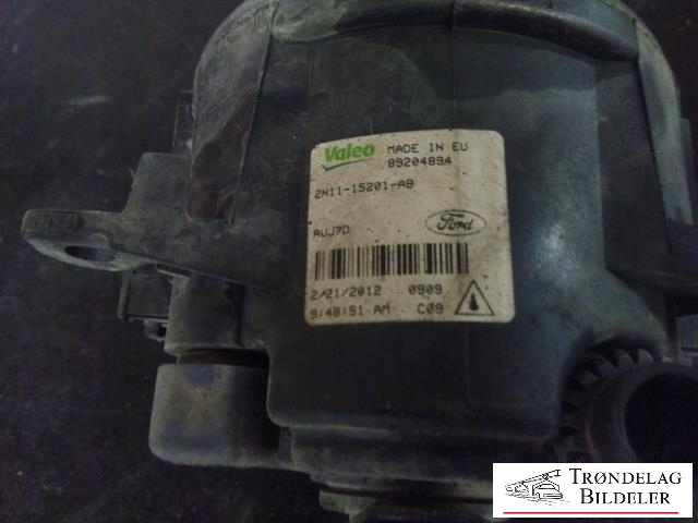 Tåkelykt høyre foran til Ford Focus 2011-2014 (Type III, Fase 1)  (VALEO|89204894|2N11-15201-AB|)