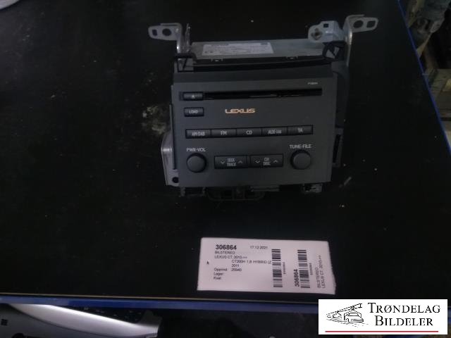 Bilstereo til Lexus CT, 2010-2020  (TOYOTA|86120-76210)