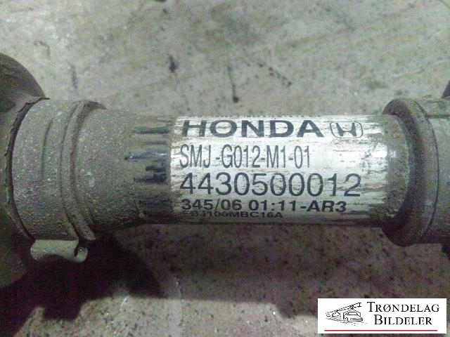 Drivaksel høyre foran, diesel/manuell til Honda Civic 2006-2011 (Type VIII)  (HONDA|SMJ.G012-M1-01|4430500012|)
