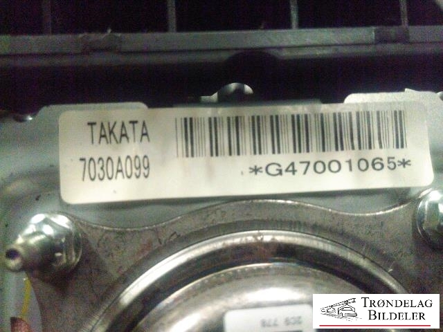 Airbag rattpute til Mitsubishi Pajero 2007-2016 (Type IV, Fase 1)  (TAKATA|7030A099|G47001065|)
