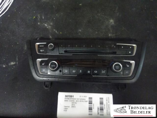 Varmeapparat betjening til BMW 3-Serie, 2012-2018 (F30/F31/F34) (F30/F31/F34) (6131 9261102-04)
