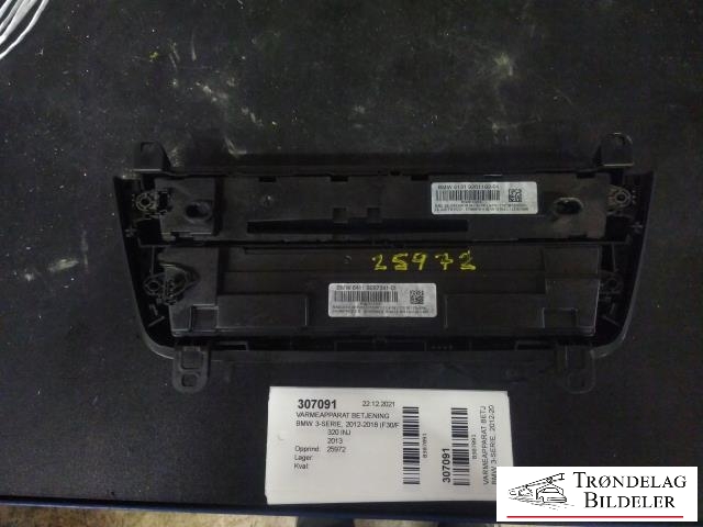Varmeapparat betjening til BMW 3-Serie 2012-2018 (F30/F31/F34) (F30/F31/F34) (6131 9261102-04|6411 9287341-01|)