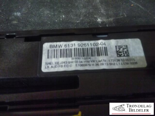 Varmeapparat betjening til BMW 3-Serie 2012-2018 (F30/F31/F34) (F30/F31/F34) (6131 9261102-04|6411 9287341-01|)