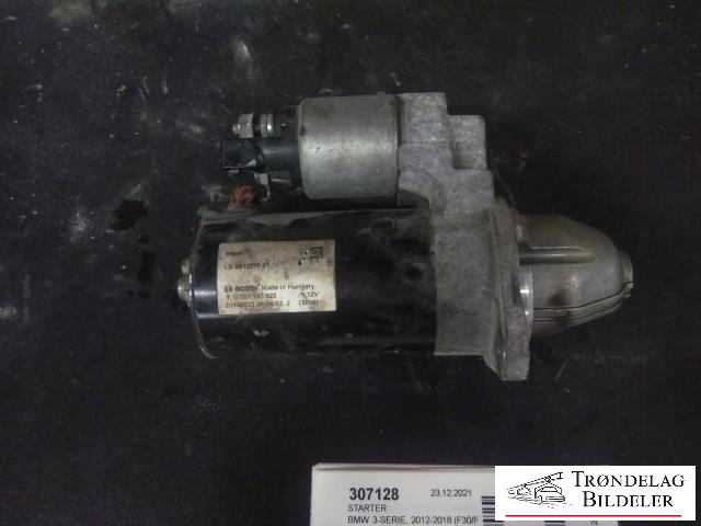 Starter til BMW 3-Serie 2012-2018 (F30/F31/F34) (F30/F31/F34) (BOSCH|0 001 147 425|12 41 8 612 576|12 41 8 614 519|12 41 8 624 457|8 612 576|8 614 519|861257606|0986026670|1986S00859|25-5164|LRS04002)