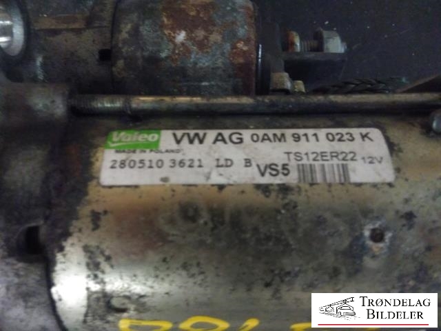 Starter til Škoda Octavia 2009-2013 (Type II, Fase 2)  (VALEO|0AM 911 023 K|)