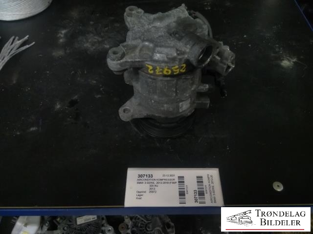 Aircondition kompressor til BMW 3-Serie, 2012-2018 (F30/F31/F34) (F30/F31/F34) (9223695|64529223695)