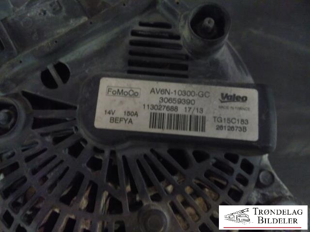 Dynamo diesel til Ford C-Max 2010-2015 (Type II, Fase 1)  (VALEO|AV6N10300GC|30659390|)