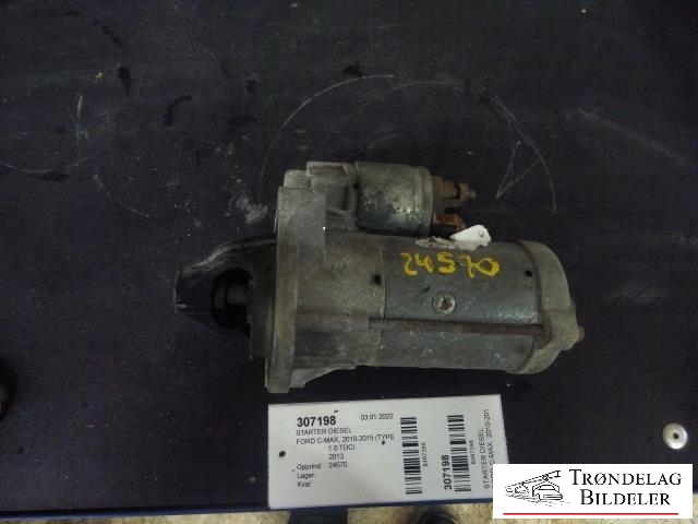 Starter diesel til Ford C-Max, 2010-2015 (Type II, Fase 1)