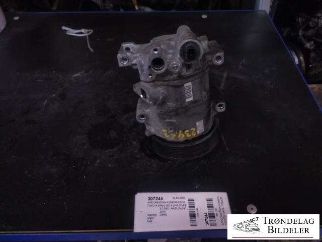 Aircondition kompressor til Toyota RAV4, 2013-2015 (Type IV, Fase 1) (DENSO|447280-7951)