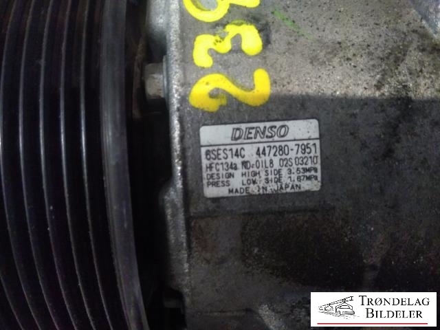 Aircondition kompressor til Toyota RAV4 2013-2015 (Type IV, Fase 1)  (DENSO|447280-7951|)