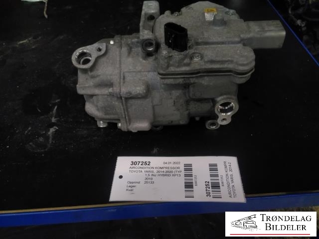 Aircondition kompressor til Toyota Yaris, 2014-2020 (Type III, Fase 2)  (DENSO|042200-1501)