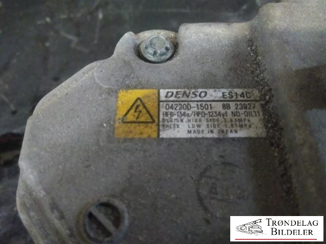 Aircondition kompressor til Toyota Yaris 2014-2020 (Type III, Fase 2)  (DENSO|042200-1501|)