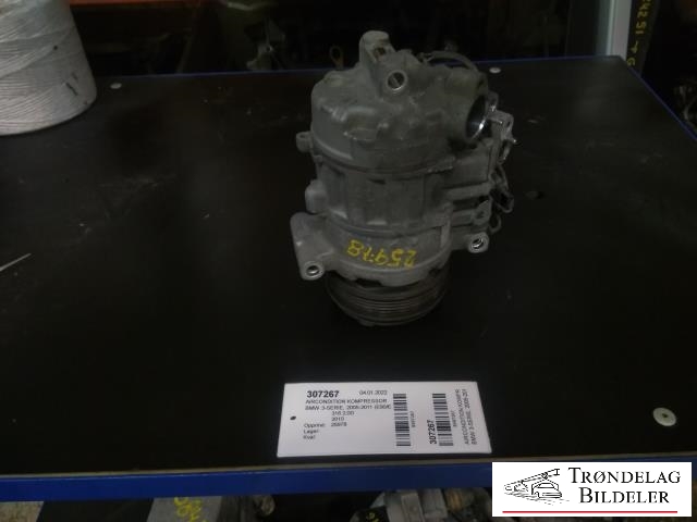 Aircondition kompressor til BMW 3-Serie 2005-2011 (E90/E91/E92/E93) (E90/E91/E92/E93) (DENSO|64526987862|447260-1852|6SBU14C|890628|447280-1851|447260-1851|SB4270096|4472601850|5447220293|SB4179791|)