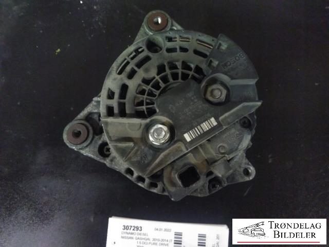 Dynamo diesel til Nissan Qashqai 2010-2014 (Type I, Fase 2)  (BOSCH|0 124 525 140|8200728282-C|)