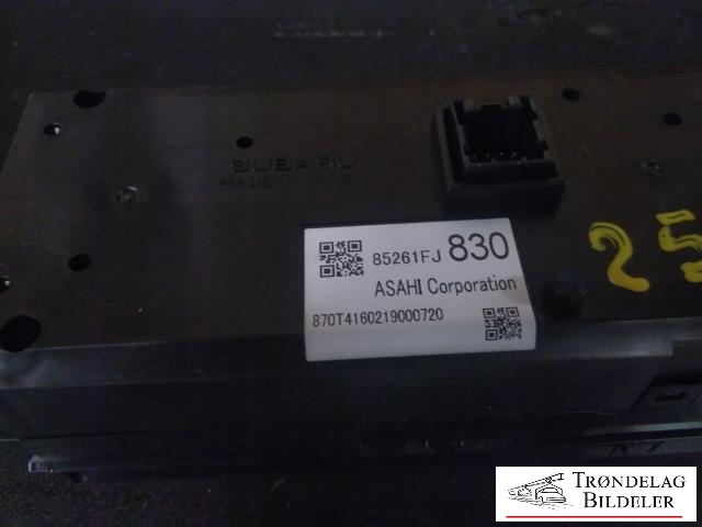 Instrument diverse til Subaru XV 2012-2017 (Type I)  (85261FJ830|870T4160219000720|)