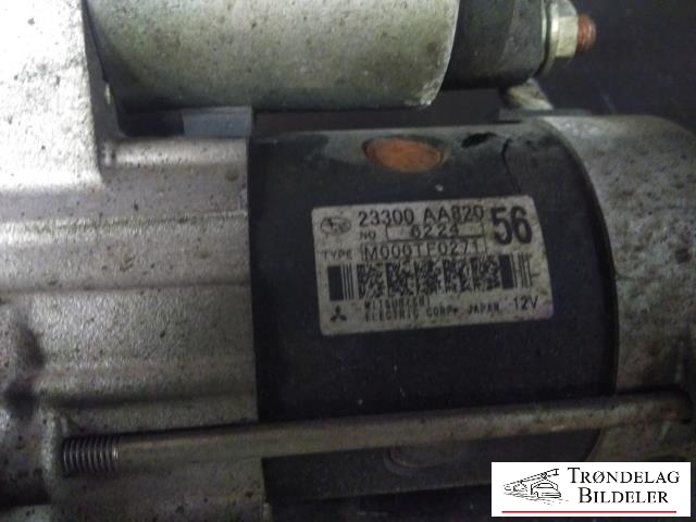 Starter til Subaru XV 2012-2017 (Type I) (MITSUBISHI|23300-AA820|M000TF0271|LRS04239)