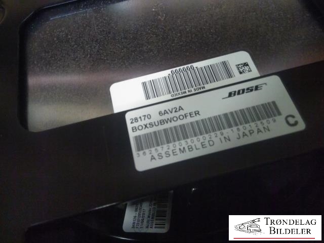 Bilstereo sub-woofer til Nissan GT-R 2009-->> (28170 6AV2A|349126-0020|)