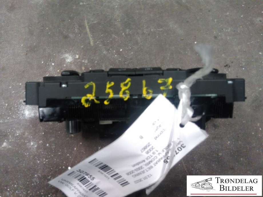 Varmeapparat betjening til VW Golf V, Combi 2003-2008  (1K0820047GA|5HB009352-21|)