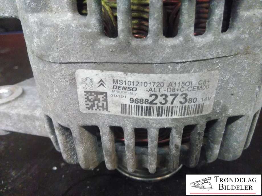 Dynamo til Peugeot 208 2012-2019 (Type I) (DENSO|9688237380|)