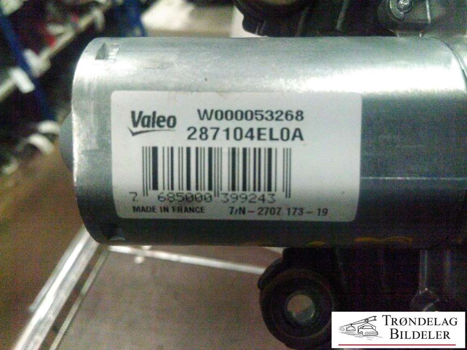 Viskermotor bakrute til Nissan Qashqai 2014-2021 (Type II)  (VALEO|W000053268|287104EL0A|)