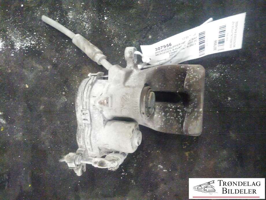 Bremsecaliper høyre bak, elektrisk til Mercedes B-Klasse, electric drive 2014-2018 (W242) (W242) (TRW|A 000 423 24 81|A 001 421 35 86|295X10MM)