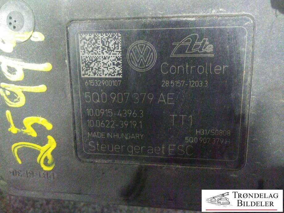 ABS sentral til VW e-Golf 2014-2017 (Fase 1)  (VW AG|5Q0614517AK|100220-05194|)
