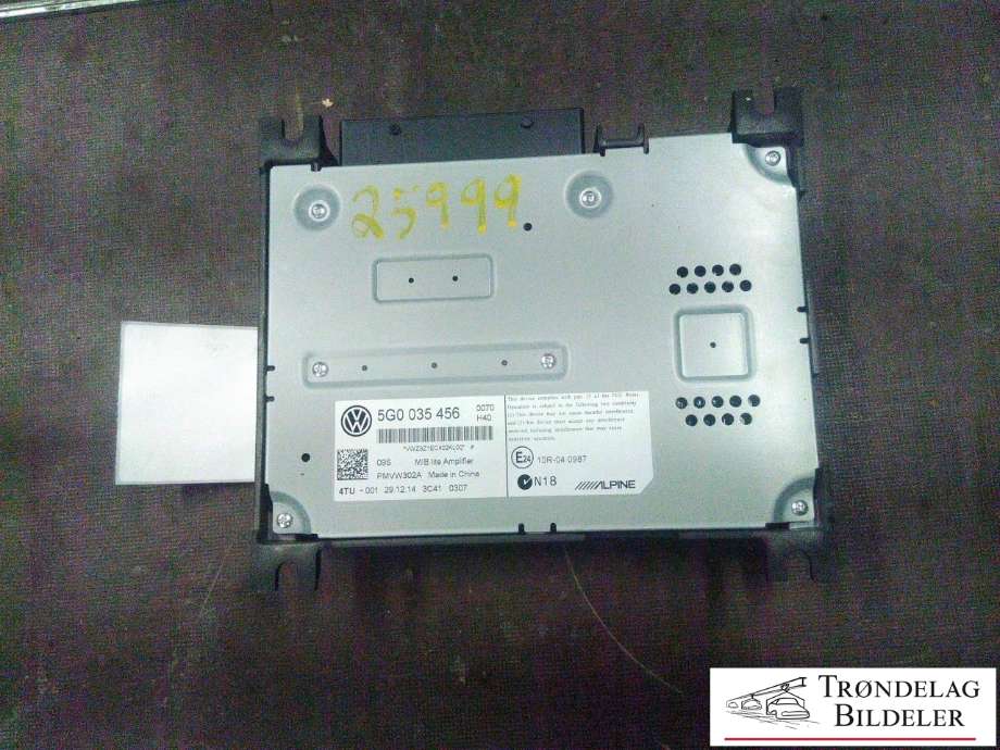 Bilstereo forsterker til VW e-Golf 2014-2017 (Fase 1)  (5G0035456|PMVW302A|)