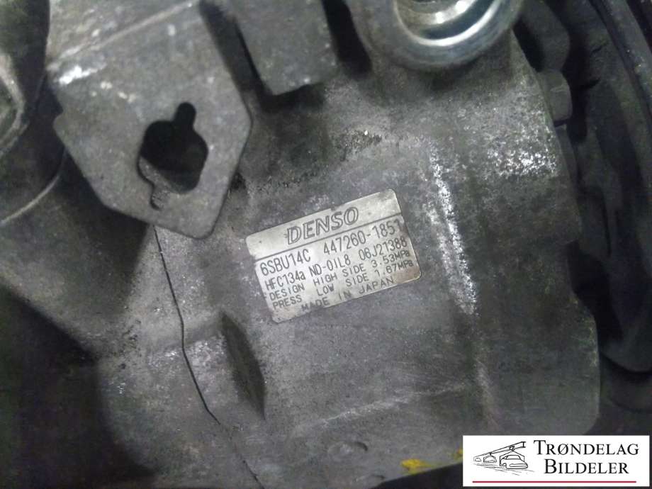 Aircondition kompressor til BMW 1-Serie 2004-2011 (E81/E82/E87/E88) (E81/E82/E87/E88) (DENSO|64526987862|447260-1852|6SBU14C|890628|447280-1851|447260-1851|SB4270096|4472601850|5447220293|SB4179791|)