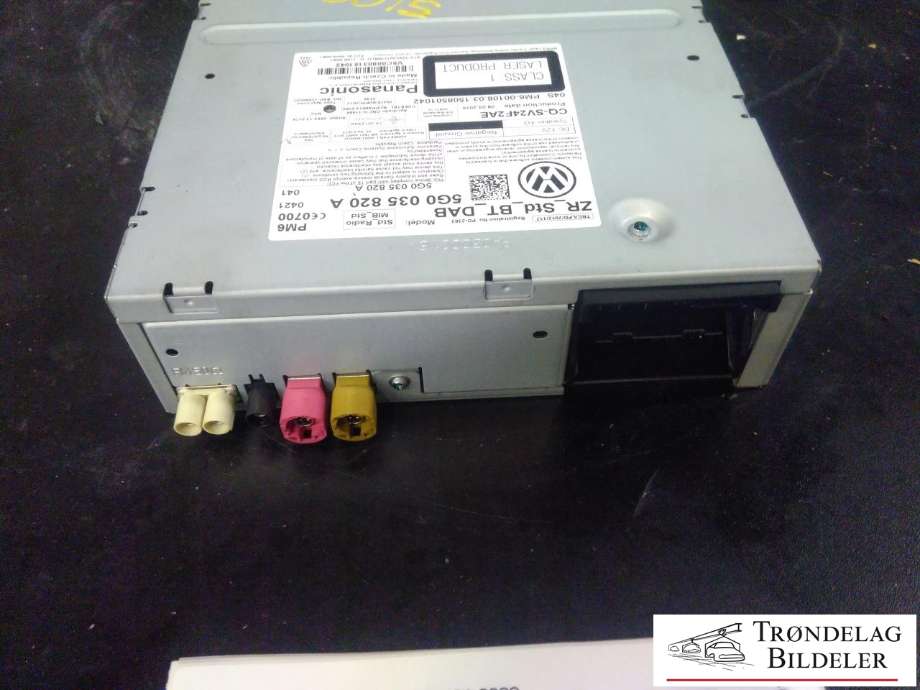 Bilstereo til VW Golf VII 2012-2017 (Fase 1)  (PANASONIC|5G0 035 820 A|)