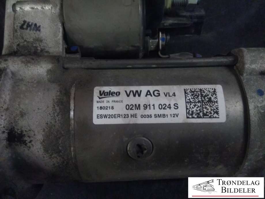 Starter diesel til VW Golf VII 2012-2017 (Fase 1) (VALEO|02M 911 024S|)