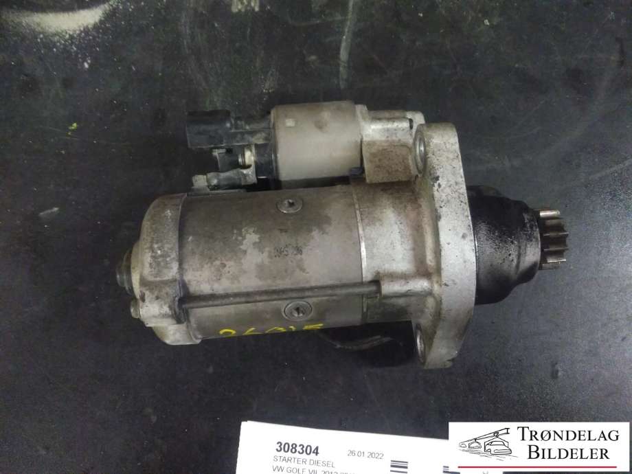 Starter diesel til VW Golf VII 2012-2017 (Fase 1) (VALEO|02M 911 024S|)