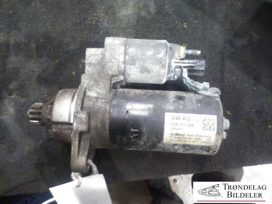 Starter diesel til VW Caddy 2010-2015 (Type III, Fase 2)  (VW AG/BOSCH|02M911024|0001123038|)