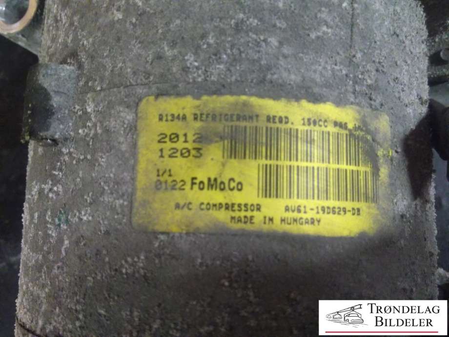 Aircondition kompressor til Ford Mondeo 2011-2014 (Type IV, Fase 2)  (FOMOCO|AV61-19D629-DB|)