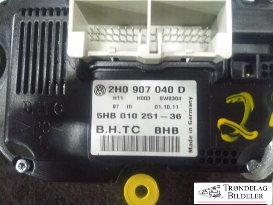 Varmeapparat betjening til VW Amarok 2010-2016 (Type I, Fase 1) (B.H.T.C|2H0907040D|5HB010251-36|)