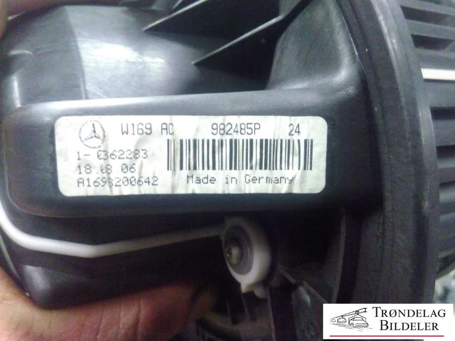 Varmeapparat motor til Mercedes B-Klasse 2005-2008 (Fase 1) (W245) (W245) (982485P|A 169 820 06 42|)