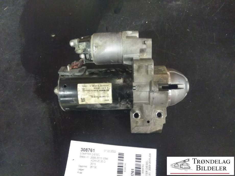 Starter diesel til BMW X1 2009-2015 (E84) (E84) (BOSCH|0 001 148 034|)