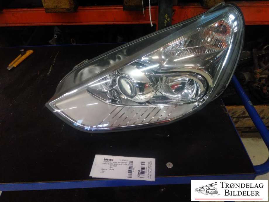 Frontlykt venstre xenon til Ford S-Max, 2010-2015 (Type I, Fase 2) (HELLA|6M21-13D155-AK)