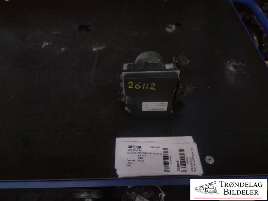 ABS sentral til Audi A4, 2007-2014 (Type IV) (B8) (B8) (8K0 907 379 AM)