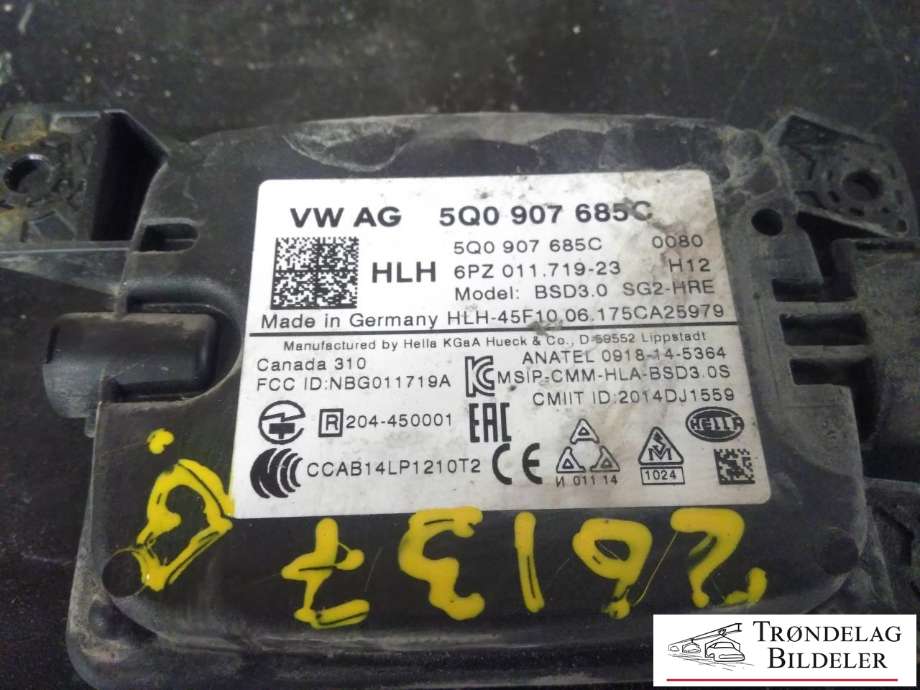 Sensor diverse til Škoda Superb 2015-->> (Type III)  (VW AG|5Q0 907 685C|)