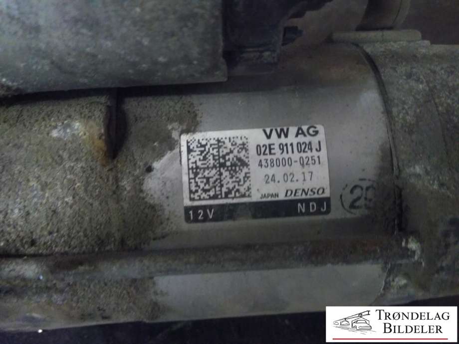 Starter diesel til Škoda Superb 2015-->> (Type III)  (VW AG|02E 911 024J|438000-0251|)