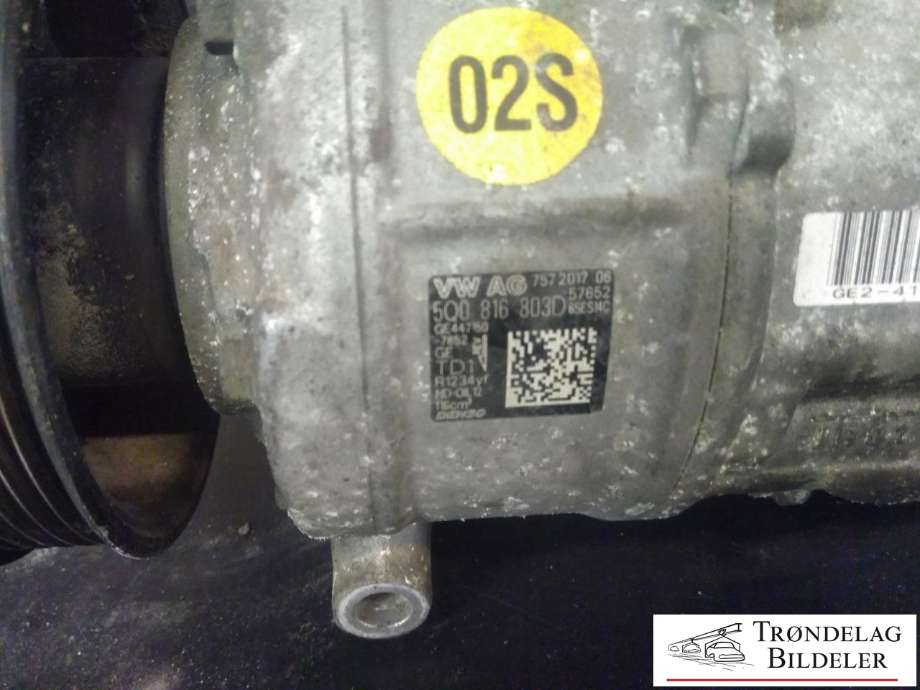 Aircondition kompressor til Škoda Superb 2015-->> (Type III)  (VW AG|890607|5Q0 816 803 D|5Q0816803|5Q0816803B|5Q0816803C|5Q0816803D|5Q0816803H|5Q0816803J|5Q0816803Q|5Q0820803P|5Q0 820 803 Q)
