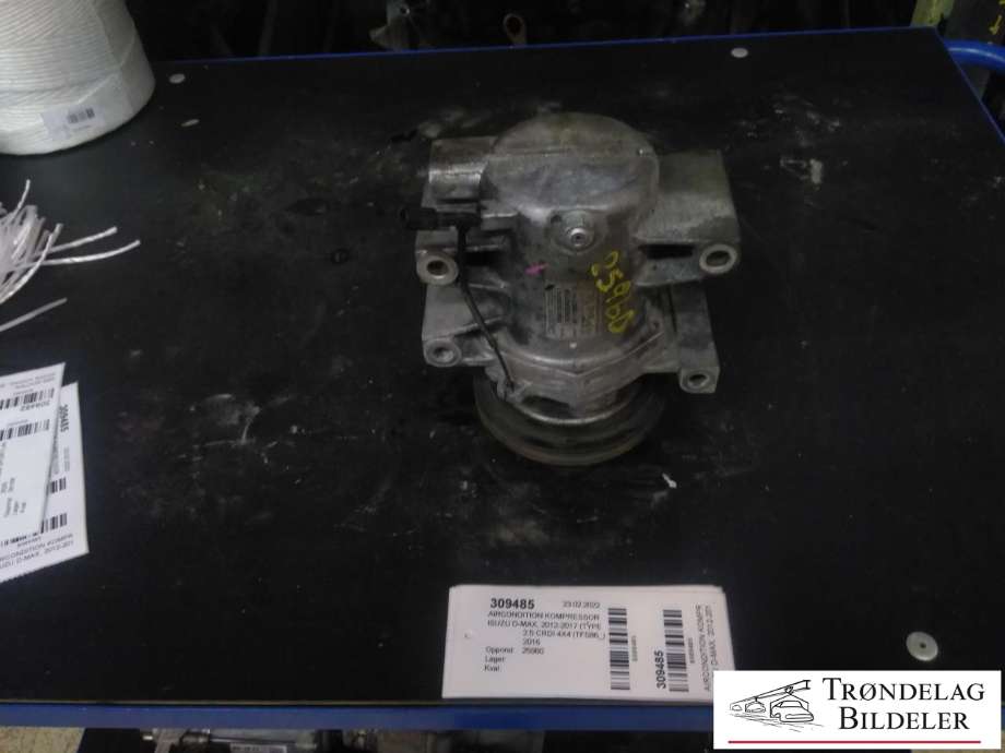 Aircondition kompressor til Isuzu D-Max, 2012-2017 (Type II, Fase 1)  (8981028241)