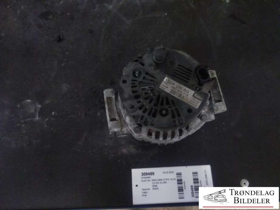 Dynamo til Audi A4 2004-2008 (Type III) (B7) (B7) (VALEO|06D 903 016|)