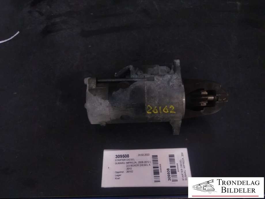 Starter diesel til Subaru Impreza, 2008-2012 (Type III)