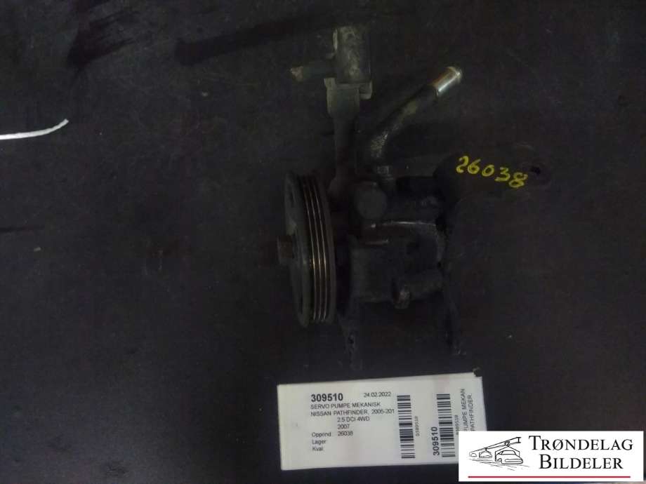 Servo pumpe mekanisk til Nissan Pathfinder 2005-2010 (Fase 1) (R51) (R51)
