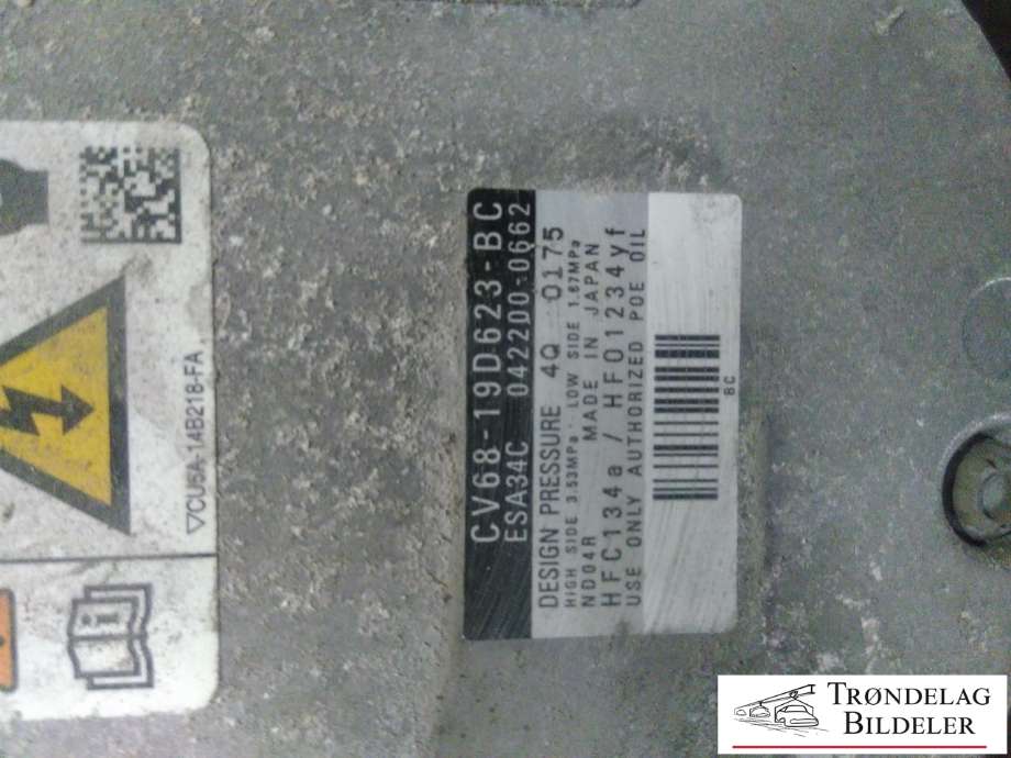 Aircondition kompressor elbil til Ford Focus, electric 2012-2018  (CV68-19D623-BC|ESA34C|042200-0662)