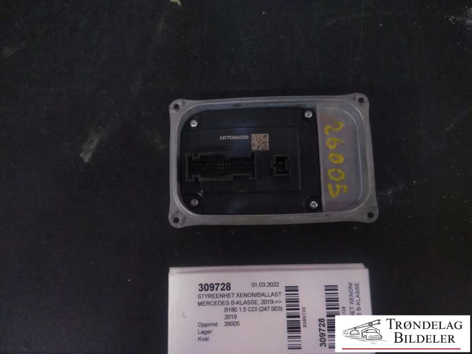 Styreenhet xenon/ballast til Mercedes B-Klasse, 2019-->> (W247) (W247) (A2C7530662200)