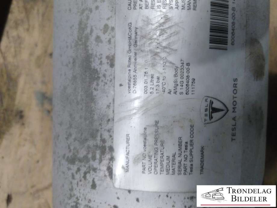 Lufttørke/regulator til Tesla Model S 2013-2016 (Fase 1)  (TESLA|0030176100|6006408--00-B|)