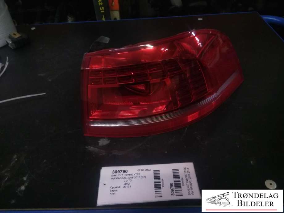 Baklykt høyre ytre til VW Passat 2011-2015 (B7) (B7)
